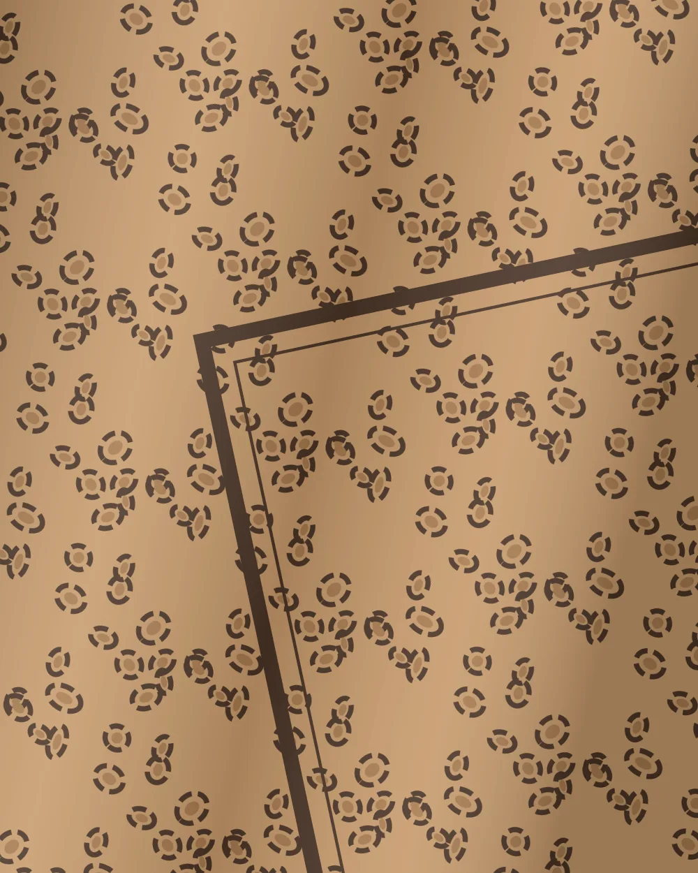 Twill Eşarp – Leopar Camel
